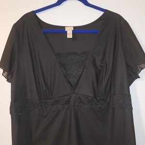 Venezia Black Blouse EUC 22/24